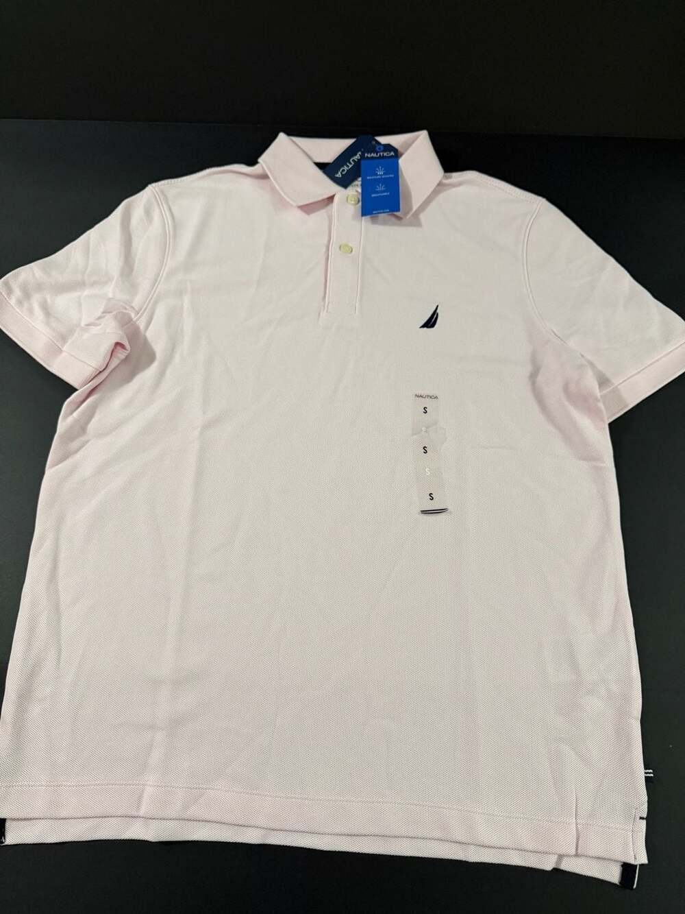 Nautica Performance Deck Polo Size S Pink Classic Fit New With Tags